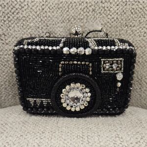Viral Beaded Camera Handbag